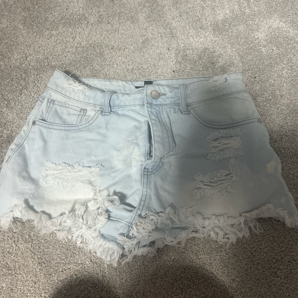 Material Girl Light Blue Denim Shorts